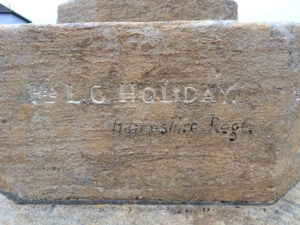 Drayton St Leonard War Memorial Pte L.C. Holiday